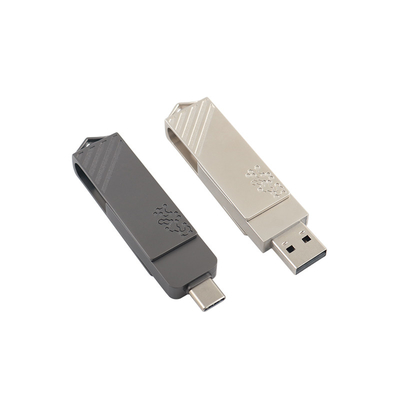 Tipo di metallo C in forma di torsione Fast Speed USB Flash Drive 3.0 e USB 2.0 e tipo C