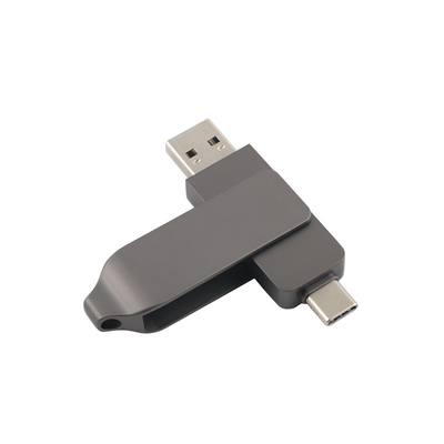Pistola nero metallo tipo C USB flash drive in forma di torsione veloce velocità 3.0 e 3.0