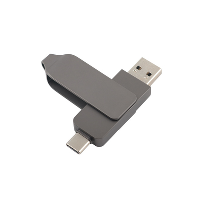 Pistola nero metallo tipo C USB flash drive in forma di torsione veloce velocità 3.0 e 3.0
