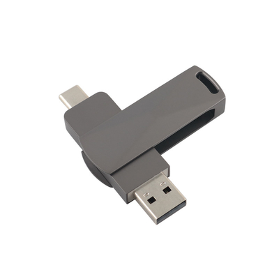 Pistola Black Metal Tipo C USB Flash Drive con velocità rapida 3.0 e 3.0 Twist Shapes