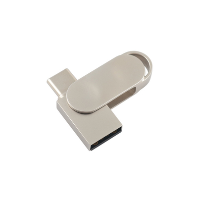 Flash drive USB metallo impermeabile con USB 2.0 e tipo C