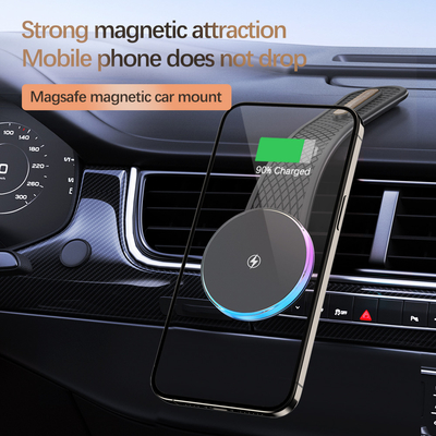 Caricabatterie senza fili montate sul veicolo a aspirazione magnetica per una ricarica stabile in movimento