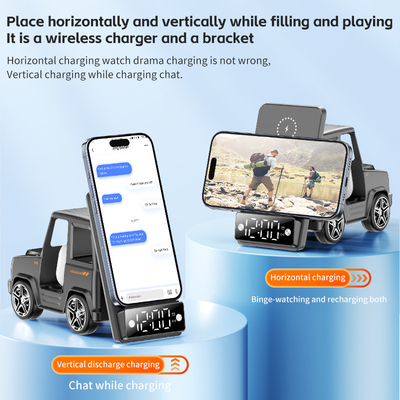Caricabatterie senza fili a forma di auto per iPhone Airpods IWatch