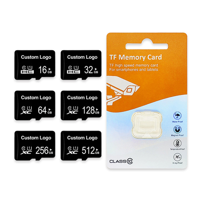 Capacità 512 GB Mini SD 4-128 GB Micro Flash Card per la personalizzazione laser a prova di acqua e temperatura