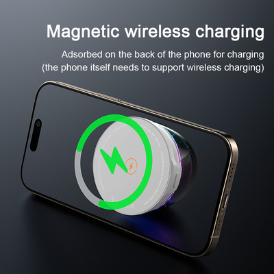 5V/2.1A Input Fast Charge Pad di ricarica wireless con lampada a led / altoparlante