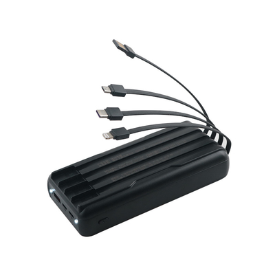 Banca di alimentazione a batteria completa ad alta capacità per telefono con PC Tecnologia di plastica / Matt Materiale di guscio e design leggero