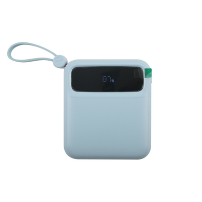 Batteria Li-polimero /18650 Batteria Power Bank portatile Nero Blu Cable Manual Box Inclusa
