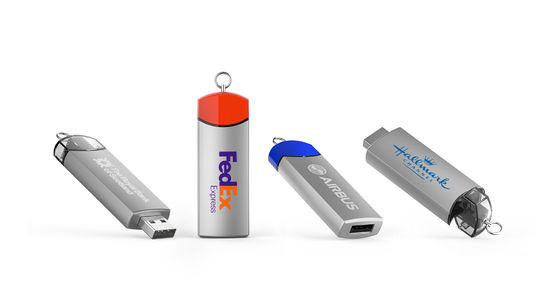 Personalizzabile 8-15MB/s Write Metal USB Flash Drive con logo Speed Dome