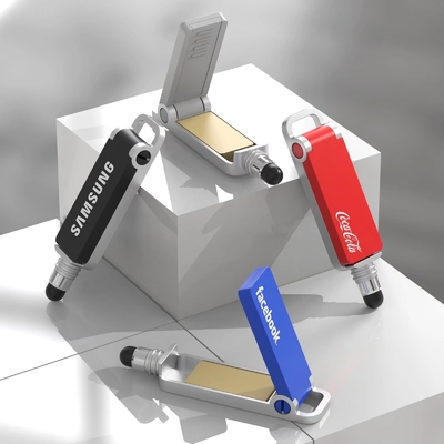 Speed Metal USB Flash Drive con Flash Test Tutti superati H2 o Beach32 Test Leggere 15-20MB/s Argento Personalizzato