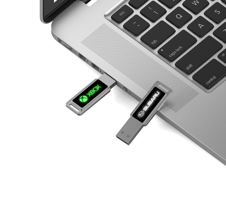 Flash Drive ad alta velocità a cristallo USB con luce a LED brillante