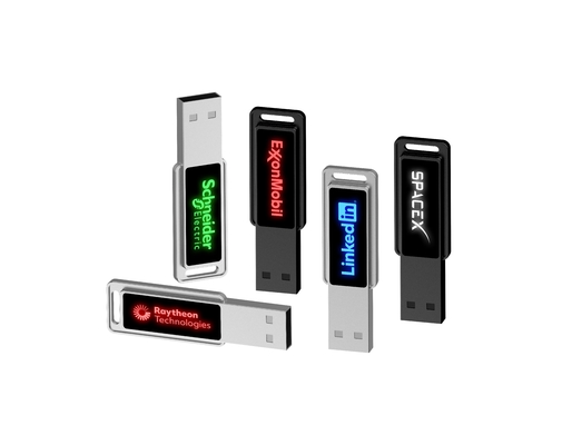 Flash Drive ad alta velocità a cristallo USB con luce a LED brillante
