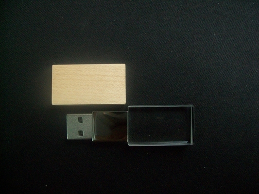 Cartuccia USB a cristallo personalizzata con opzioni di logo laser -50°C 80°C Temperatura ambiente