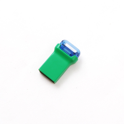 Color verde Mini USB 3.0 Metal USB Flash Drive rettangolare con chip flash di classe A