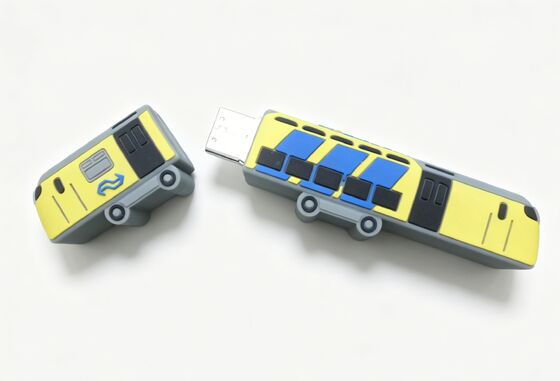 Personaggio di cartone animato a forma di treno USB flash drive di PVC