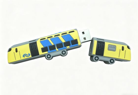 Personaggio di cartone animato a forma di treno USB flash drive di PVC