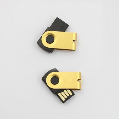 La custodia Meta per unità flash di memoria USB in metallo da 4 GB 8 GB 16 GB 32 GB 64 GB può ruotare di 360 gradi
