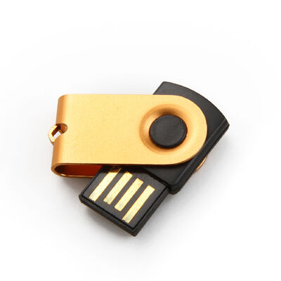 La custodia Meta per unità flash di memoria USB in metallo da 4 GB 8 GB 16 GB 32 GB 64 GB può ruotare di 360 gradi