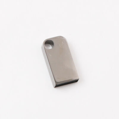 La mini chiavetta USB con foro può mettere il portachiavi in ​​metallo. La chiavetta USB può personalizzare il logo laser