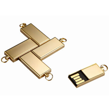 Disco flash usb di metallo di lega di zinco lucido con chip flash HY adatto per esigenze di trasferimento dati veloci e sicuri