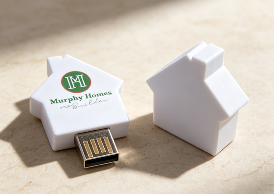 Memoria USB per carta di credito regalo con chiavetta USB in carta a forma di casa Chiavetta USB palstic