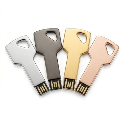 Chiavetta USB in lega di zinco abilitata alla crittografia Progetta su misura Dispositivo di archiviazione sicuro durevole di benvenuto Ideale per le aziende
