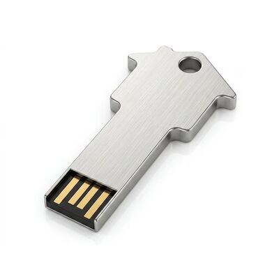 Perla Catena Metal USB Flash Drive Argento Compatto Dispositivo di archiviazione Temperatura di funzionamento da meno 50 a più 80 gradi Ideale per gli affari