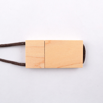chiavetta USB di legno dell'acero di 16GB 32GB 64GB con velocità veloce di USB 3,0 della corda