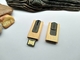 LOGO di legno di goffratura e della stampa di colore di caso dell'acero di legno dell'unità USB di stile della spina