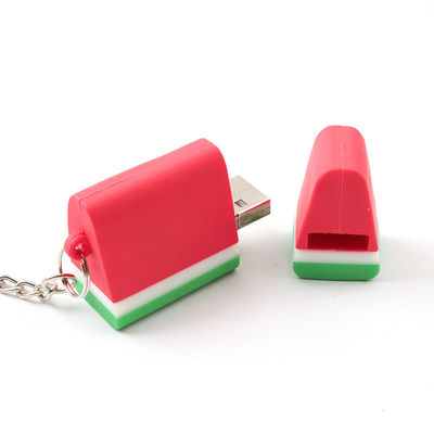 Il cioccolato sveglio della fragola dell'anguria del bastone di USB della muffa aperta del PVC ha modellato