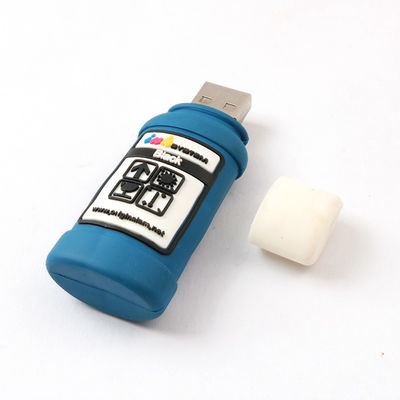 La bottiglia di inchiostro ha modellato l'USB 2.0 su ordinazione delle chiavette USB 3,0 H2 che provano 256GB