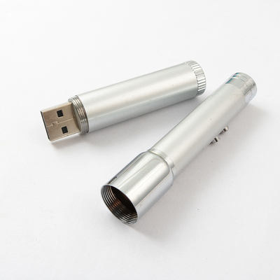 Chiavetta USB con penna d'argento con luce a led rossa 128 GB 256 GB velocità veloce