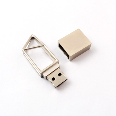 Chiavetta USB 2,0 di Logo Prismatic Metal della stampa laser dell'OEM passata a prova H2