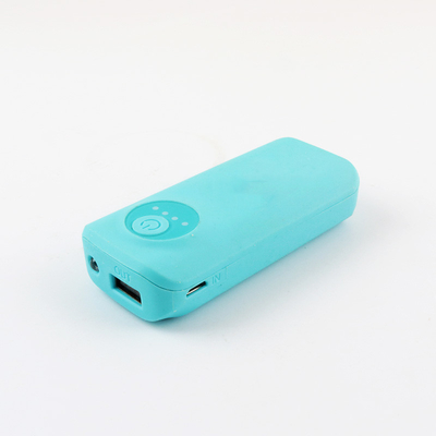 Batteria portatile di plastica dello ione della Banca 2400MAH 18650 Li di potere della luce del LED