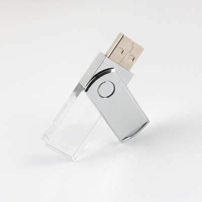 Memoria completa della chiavetta USB 2,0 superiori della luce di Crystal Shinny LED