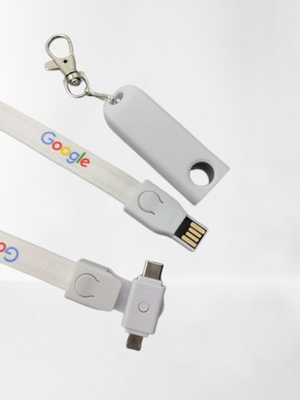 ODM di logo della stampa di schermo di Lanyard Usb Flash Drive 8GB 64GB 128GB della collana