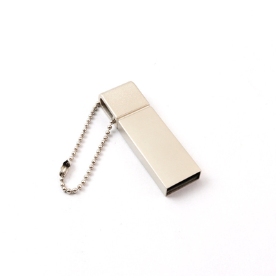 Corpo in argento Matt Metal USB Pen Drive 2.0 64GB 128GB 20MB/S Logo laser personalizzato