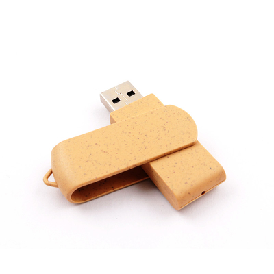 Il flash di Straw And Plastic 128gb determina la memoria del Usb 3,0 dei materiali riciclabili