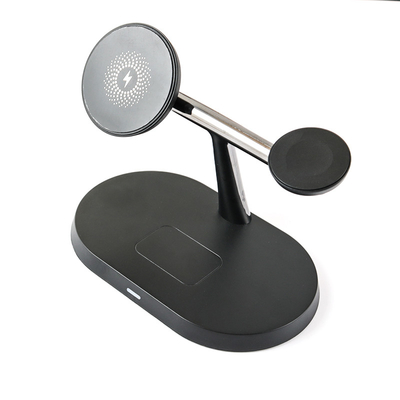 Caricabatterie rapido 3 in 1 con ricarica wireless per l'orologio con auricolare del telefono