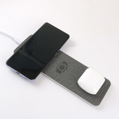 Caricabatterie wireless per telefono cellulare Weave Surface Face per auricolare 15w 20w