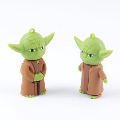 Il PVC ha personalizzato a forma di dal Master Usb 2,0 e 3,0 della chiavetta USB di Yoda Star Wars