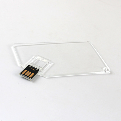 UDP 128GB 64GB 50MB/S del memory stick 2,0 di plastica trasparenti del Usb della carta di credito MINI