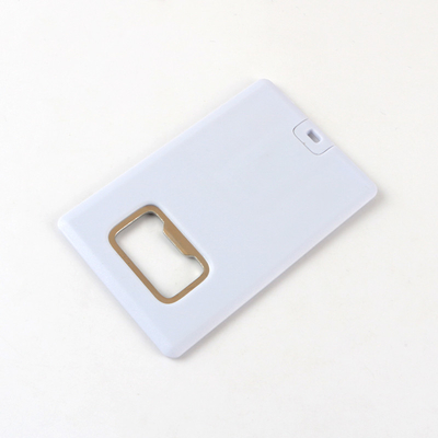 Chiavetta USB di plastica della carta di credito con un USB 2.0 128GB delle apribottiglie del metallo