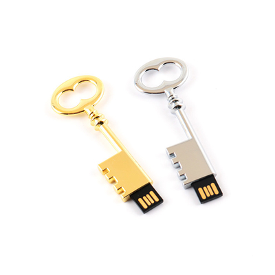 L'azionamento istantaneo di chiave del metallo 128GB si conforma argento degli Stati Uniti ed oro standard retro USB brillante