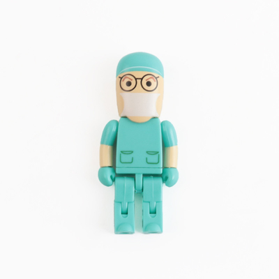 Chiavetta USB in plastica a forma di infermiere medico USB 2.0 o USB 3.0