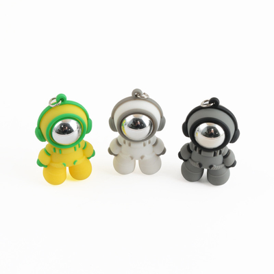 Chiavetta USB su ordinazione del PVC di Shaped dell'astronauta con la catena chiave 80/MBS
