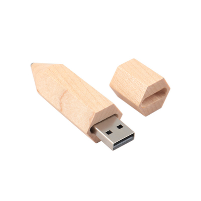 Penna in legno d'acero a forma di memoria USB