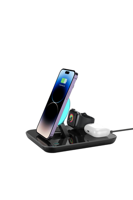 Green Fast Charge Wireless Charging Pad realizzato in ABS PC 162*132*27MM Dimensioni