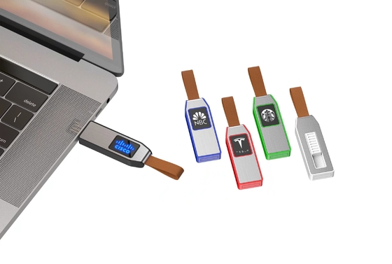 Flash drive USB a cristallo di grado acrilico con luce a LED per trasferimento di dati rapido e sicuro