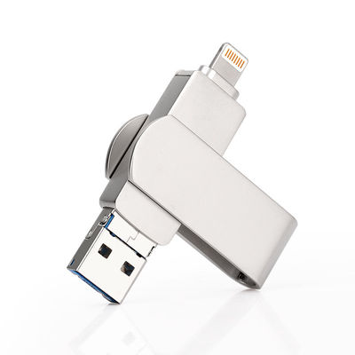 Dischi flash USB OTG in argento Trasferimento di dati rapido e semplice con funzione plug and play