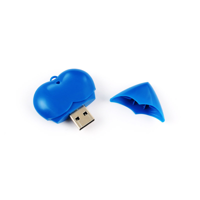 Un'unità flash USB in plastica impermeabile con rivestimento di olio di gomma